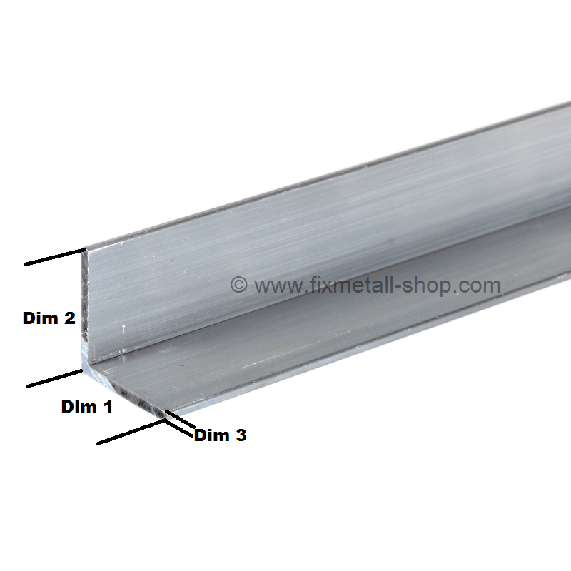 Aluminium Angle Profile Aluminium Angle L-Profile Almgsi 0,5 500-2000mm Cut