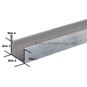 Aluminium Stab U-Profil