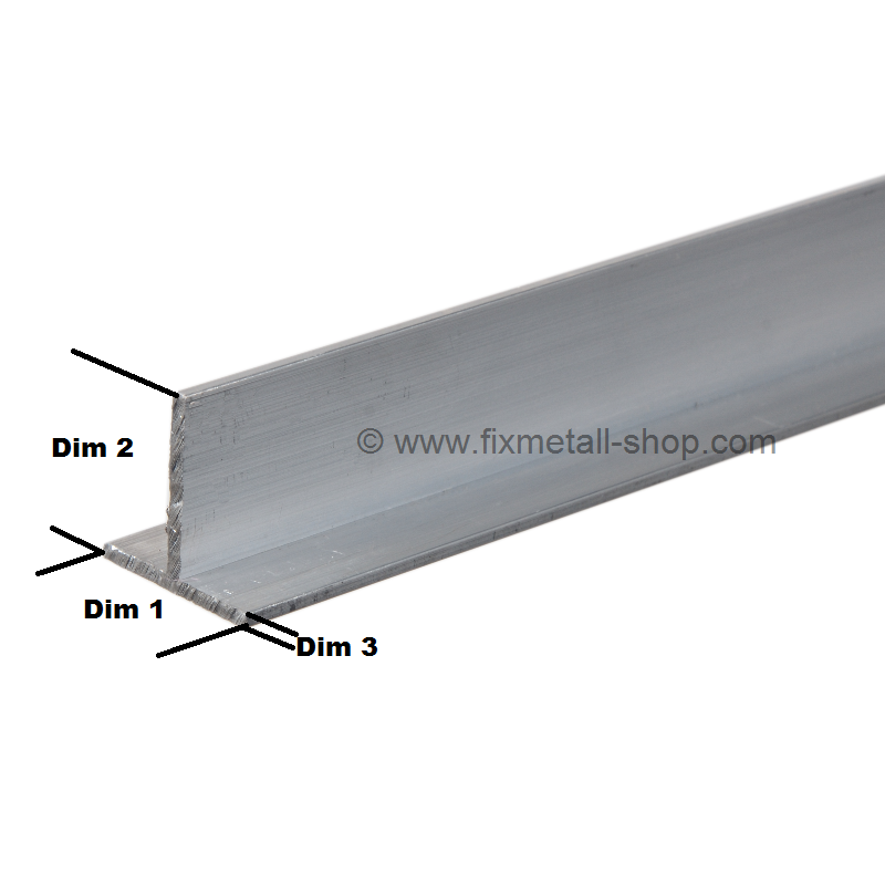 10 x Aluminium T Profil Schiene Alu T-Profil Stange Aluprofil 25 x 25 x 1400 mm 